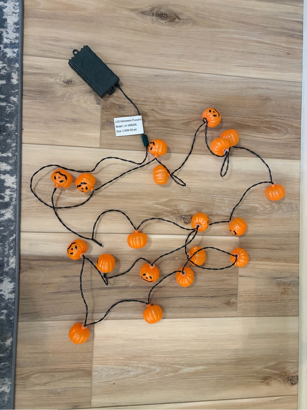 Battery Operated Halloween Pumpkin String Lights
